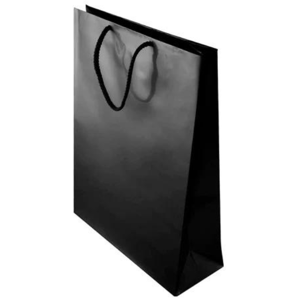Torba laminowana z uchwytem sznurkowym CZARNA 240x90x320mm Winners Gadzety