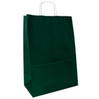 Torba papierowa 305x170x425mm CIEMNOZIELONA BIAŁA Winners Gadzety