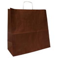 Torba papierowa 400x180x390mm CIEMNY BRĄZ BIAŁA Winners Gadzety