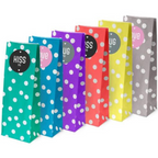 Torebki papierowe na cukierki 10x7x28 (6szt.) HUG KISS LOVE Winners Gadzety