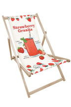 Leżak drewniany z nadrukiem STRAWBERRY GRANITA Winners Gadzety