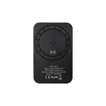 Magnetyczny bezprzewodowy power bank 5000 mAh, ładowarka bezprzewodowa 5W Winners Gadzety