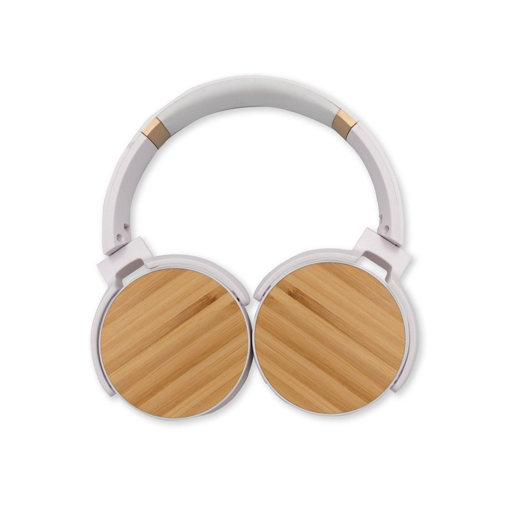 Składane bezprzewodowe słuchawki nauszne, bambusowe elementy | Hollie Winners Gadzety