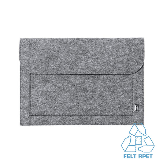 Teczka na dokumenty z filcu RPET, etui na laptopa 15"