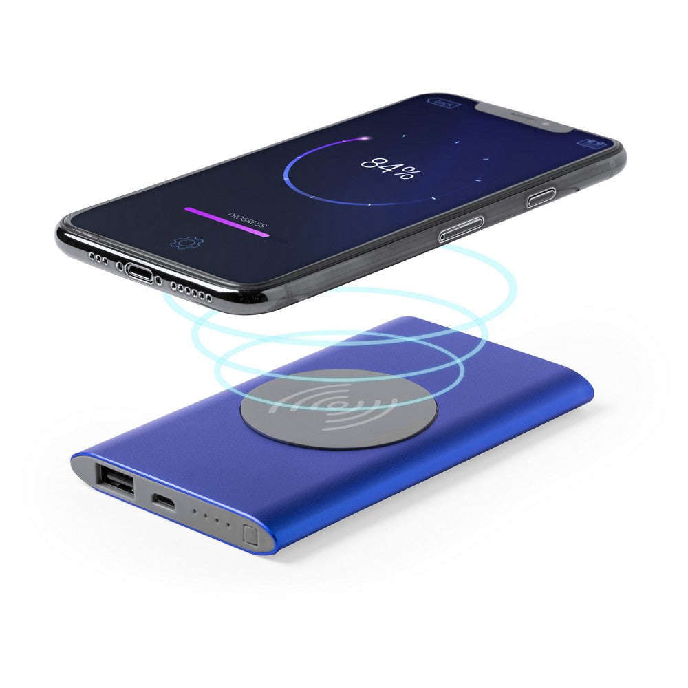 Bezprzewodowy power bank 4000 mAh, ładowarka bezprzewodowa 5W Winners Gadzety