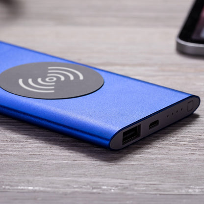 Bezprzewodowy power bank 4000 mAh, ładowarka bezprzewodowa 5W Winners Gadzety