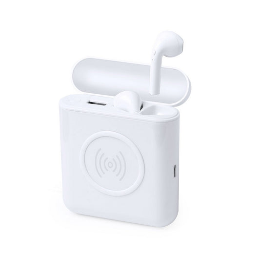 Bezprzewodowe słuchawki douszne, power bank 5200 mAh, ładowarka bezprzewodowa 5W Winners Gadzety