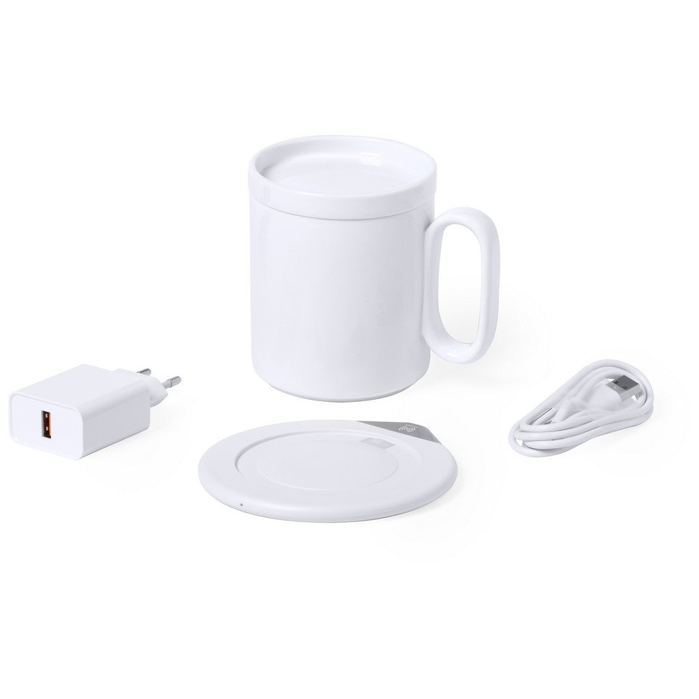 Kubek ceramiczny 350 ml, ładowarka bezprzewodowa 5W-10W, podgrzewacz do kubka Winners Gadzety