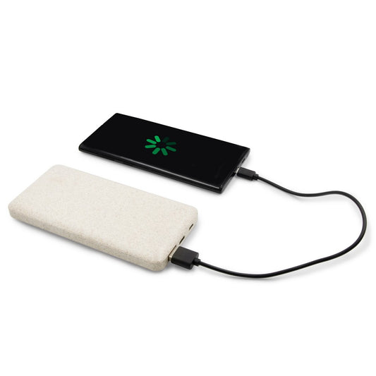 Power bank 8000 mAh ze słomy pszenicznej | Jenkins Winners Gadzety