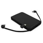 Power bank 5000 mAh ze zintegrowanymi kablami, adapter w komplecie | Presley Winners Gadzety