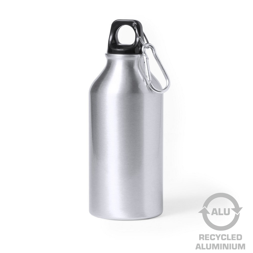 Butelka sportowa 400 ml z aluminium z recyklingu, z karabińczykiem Winners Gadzety