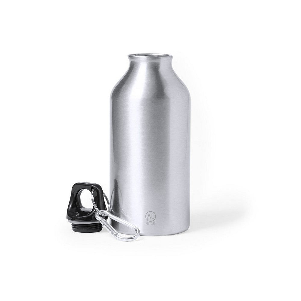 Butelka sportowa 400 ml z aluminium z recyklingu, z karabińczykiem Winners Gadzety