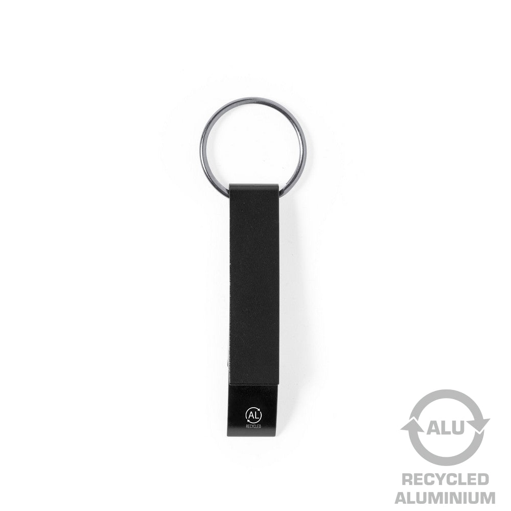 Brelok do kluczy, otwieracz do butelek z aluminium z recyklingu Winners Gadzety