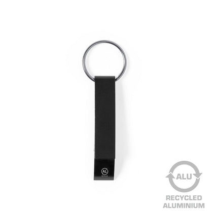 Brelok do kluczy, otwieracz do butelek z aluminium z recyklingu Winners Gadzety
