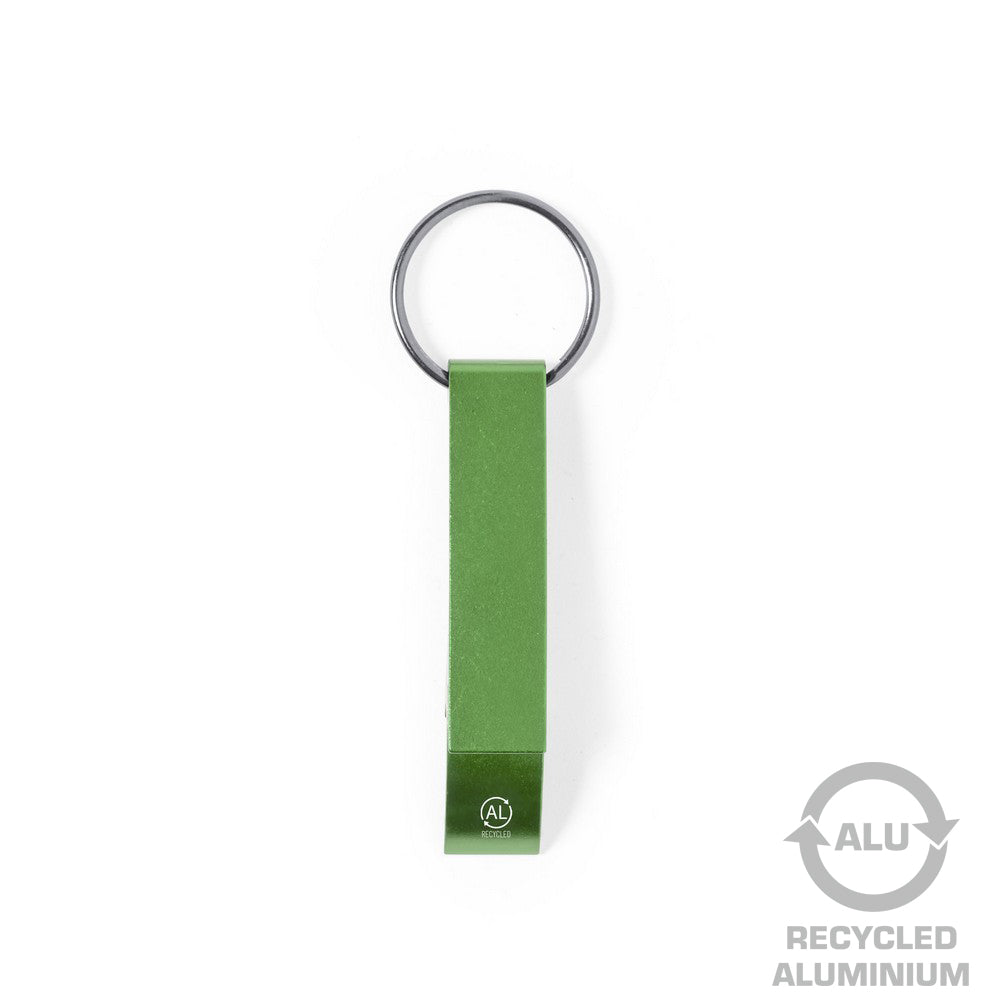 Brelok do kluczy, otwieracz do butelek z aluminium z recyklingu Winners Gadzety