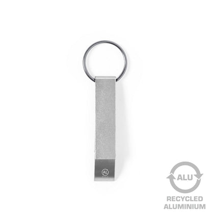 Brelok do kluczy, otwieracz do butelek z aluminium z recyklingu Winners Gadzety
