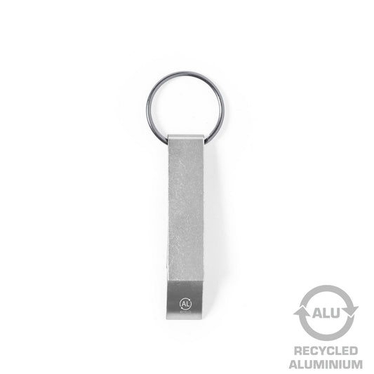 Brelok do kluczy, otwieracz do butelek z aluminium z recyklingu Winners Gadzety