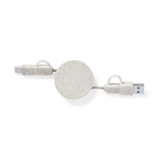 Zwijany kabel do ładowania i synchronizacji ze słomy pszenicznej Winners Gadzety