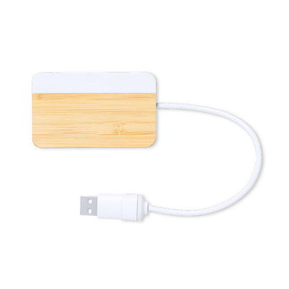 Bambusowy hub USB i USB typu C Winners Gadzety