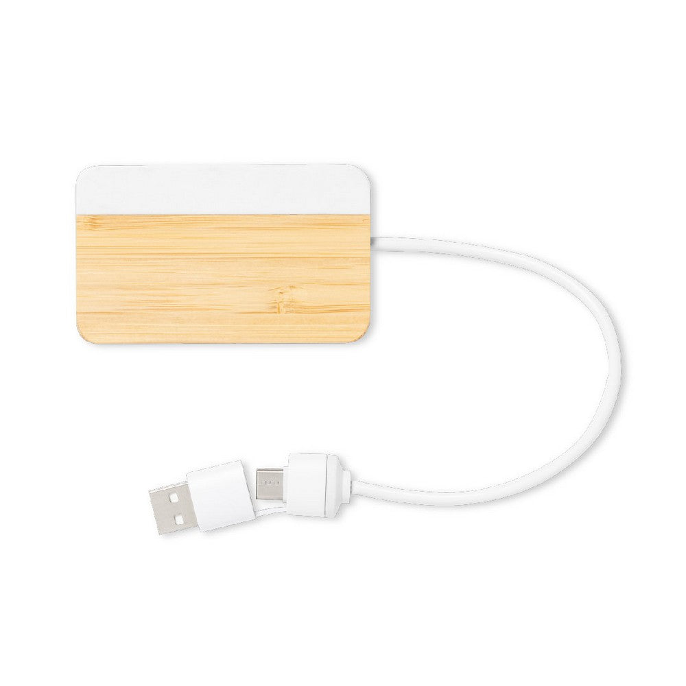 Bambusowy hub USB i USB typu C Winners Gadzety