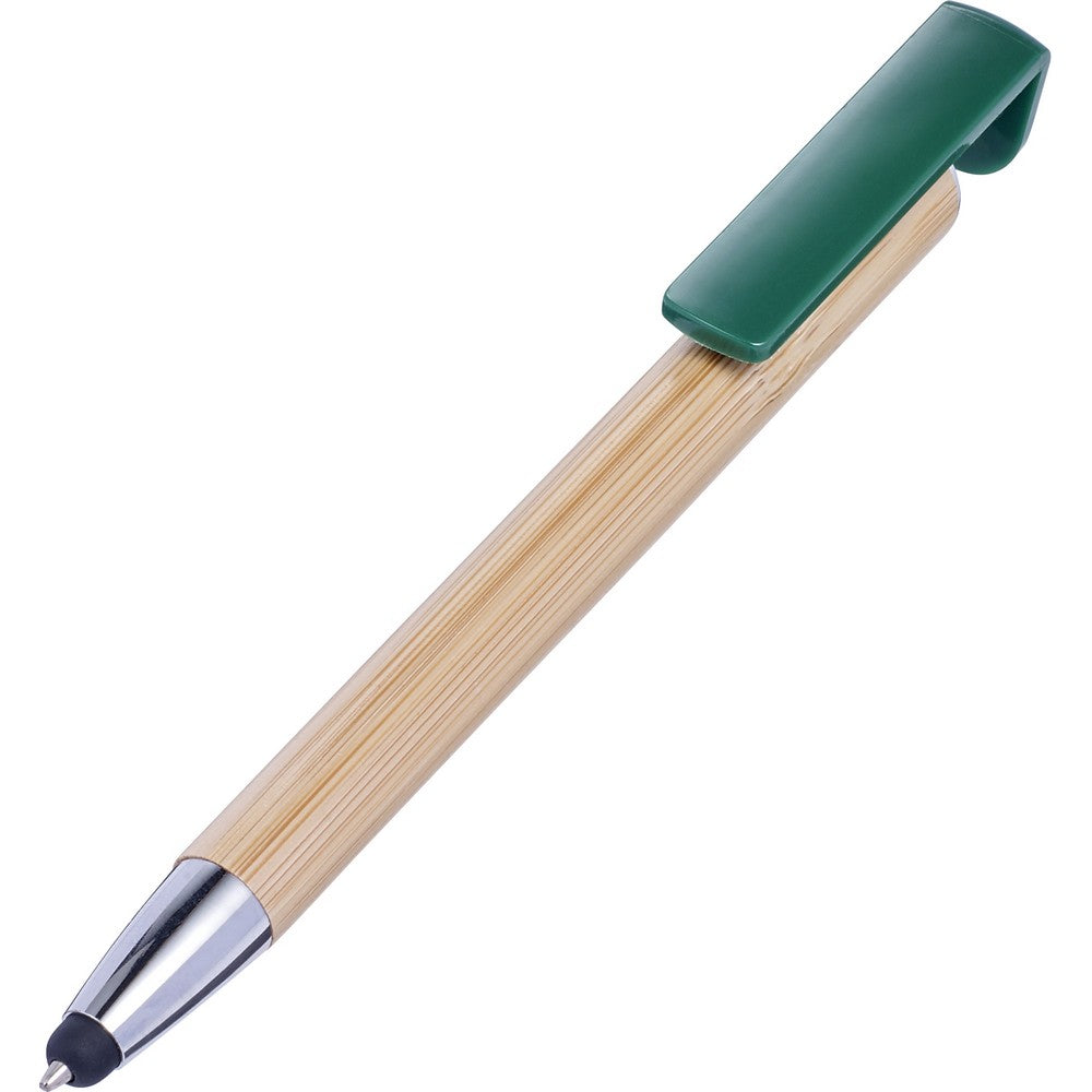 Bambusowy długopis, touch pen, stojak na telefon Winners Gadzety