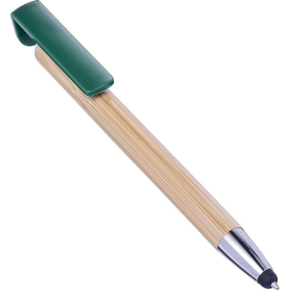 Bambusowy długopis, touch pen, stojak na telefon Winners Gadzety