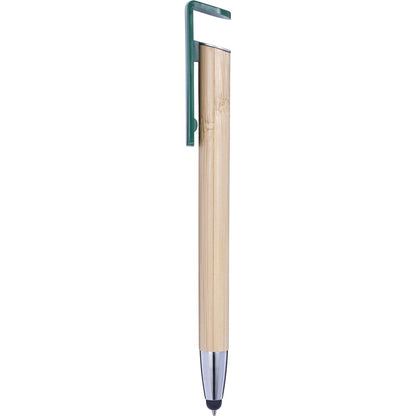 Bambusowy długopis, touch pen, stojak na telefon Winners Gadzety