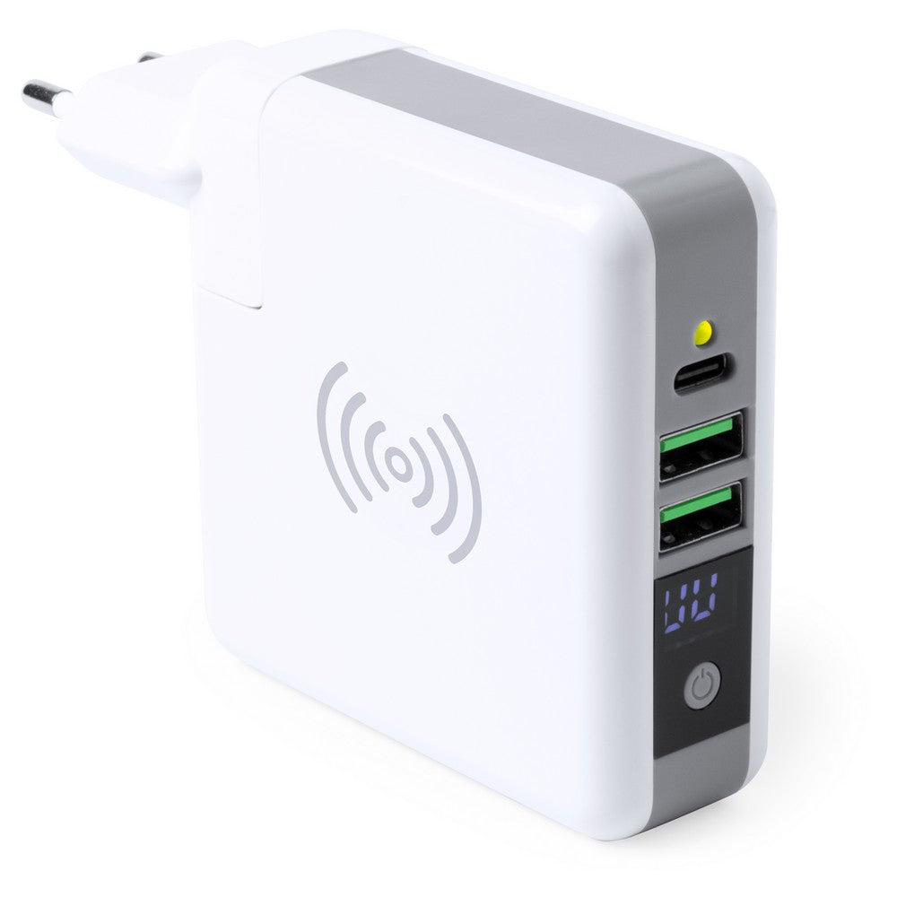 Bezprzewodowy power bank 6700 mAh, ładowarka bezprzewodowa 5W Winners Gadzety