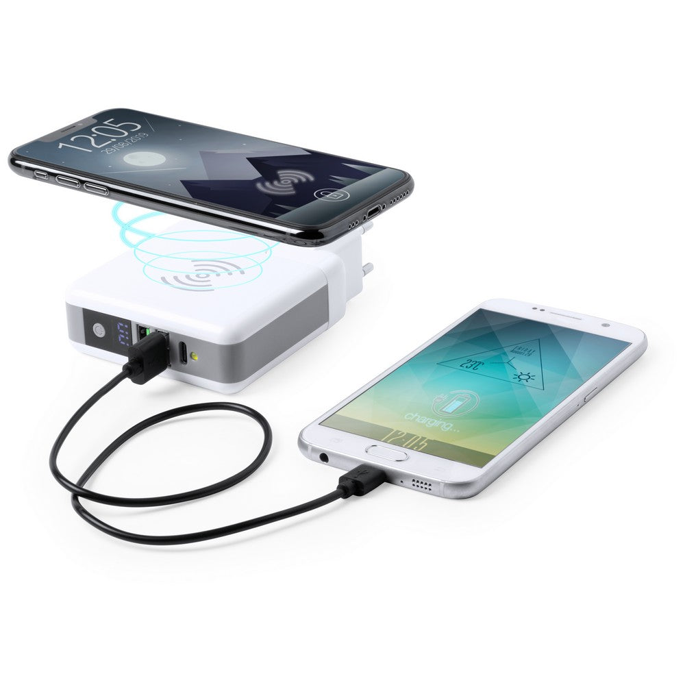 Bezprzewodowy power bank 6700 mAh, ładowarka bezprzewodowa 5W Winners Gadzety