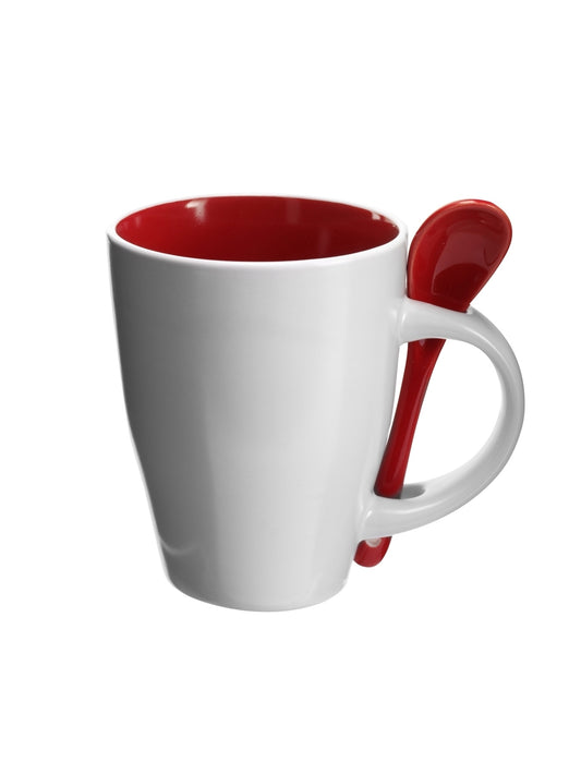 Kubek ceramiczny 300 ml z łyżeczką Winners Gadzety