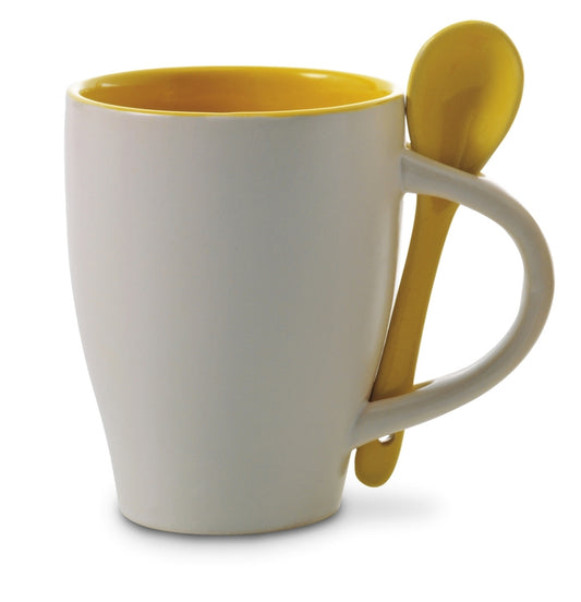 Kubek ceramiczny 300 ml z łyżeczką Winners Gadzety