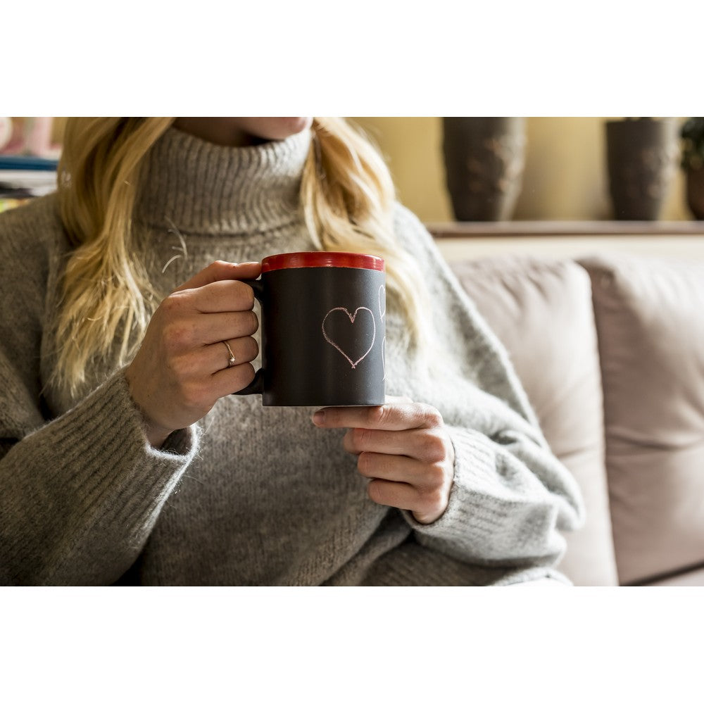 Kubek ceramiczny do rysowania 300 ml, kreda | Hayes Winners Gadzety