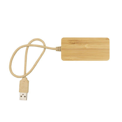 Bambusowy hub USB i USB typu C B'RIGHT | Kenzie Winners Gadzety