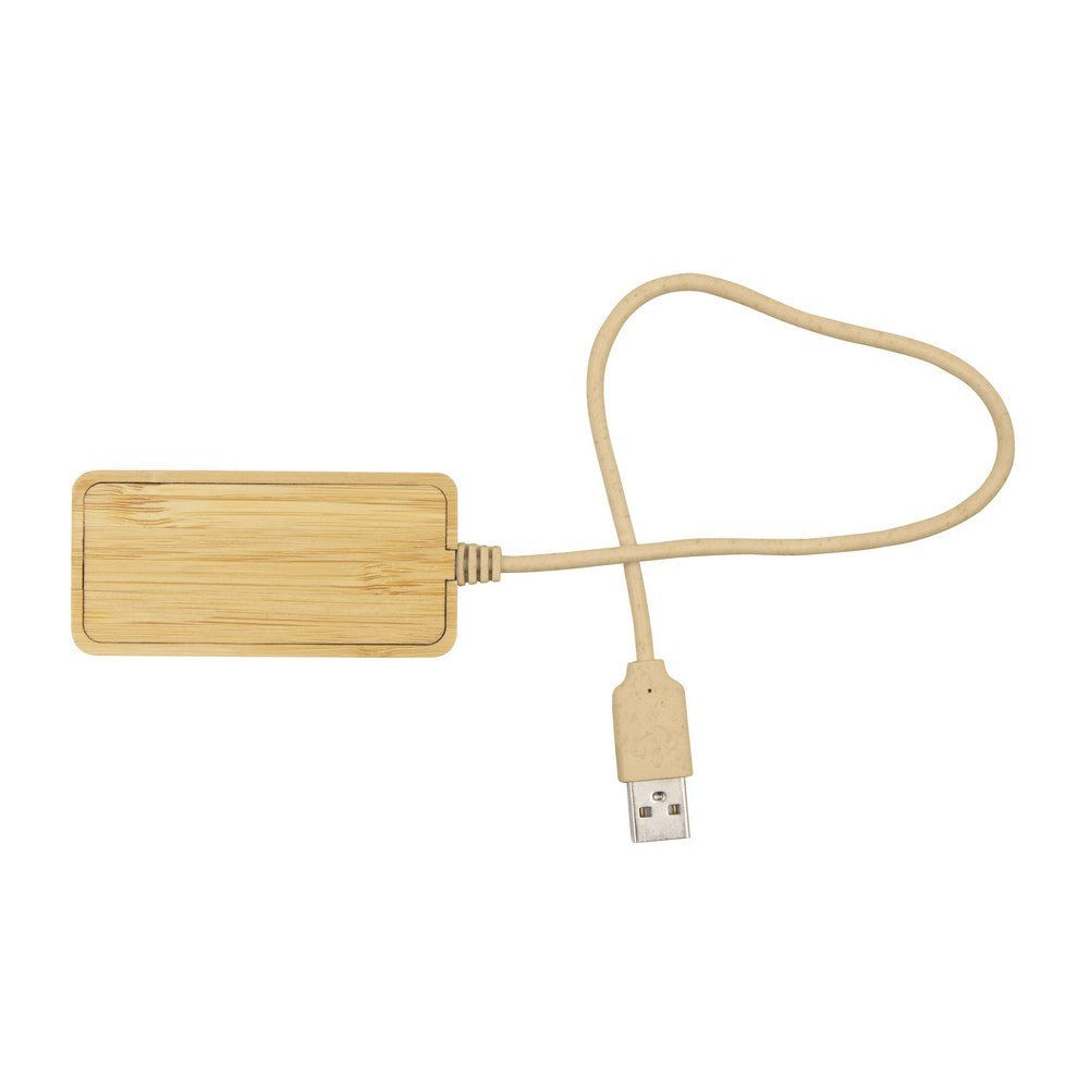Bambusowy hub USB i USB typu C B'RIGHT | Kenzie Winners Gadzety