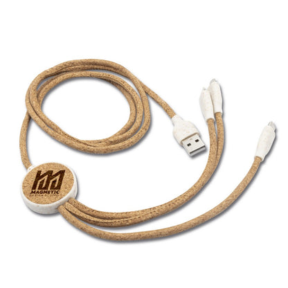 Korkowy kabel do ładowania B'RIGHT | Marsh Winners Gadzety