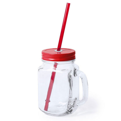 Słoik do picia 500 ml ze słomką Winners Gadzety