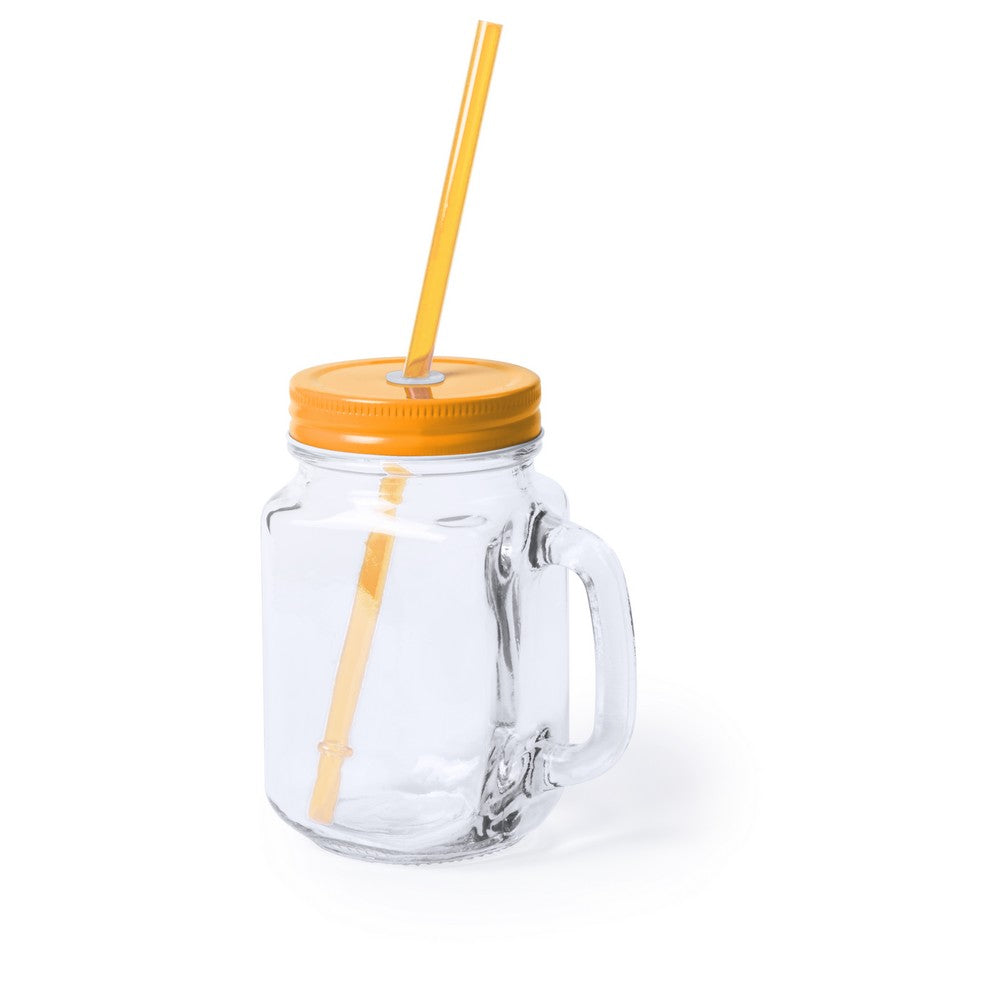 Słoik do picia 500 ml ze słomką Winners Gadzety