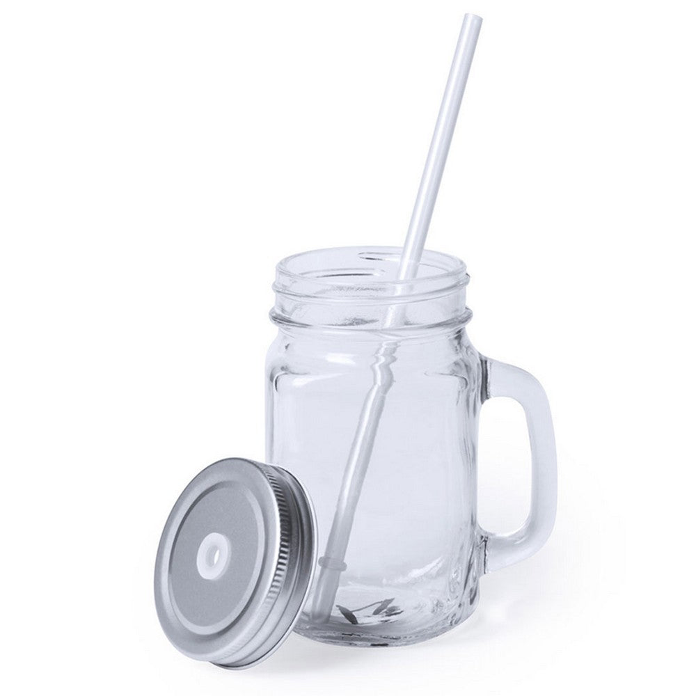 Słoik do picia 500 ml ze słomką Winners Gadzety