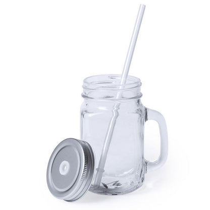 Słoik do picia 500 ml ze słomką Winners Gadzety