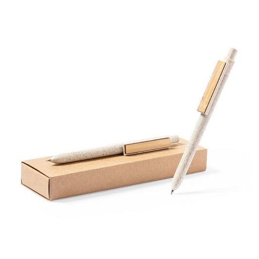 Zestaw piśmienny ze słomy pszenicznej, długopis i ołówek mechaniczny Winners Gadzety