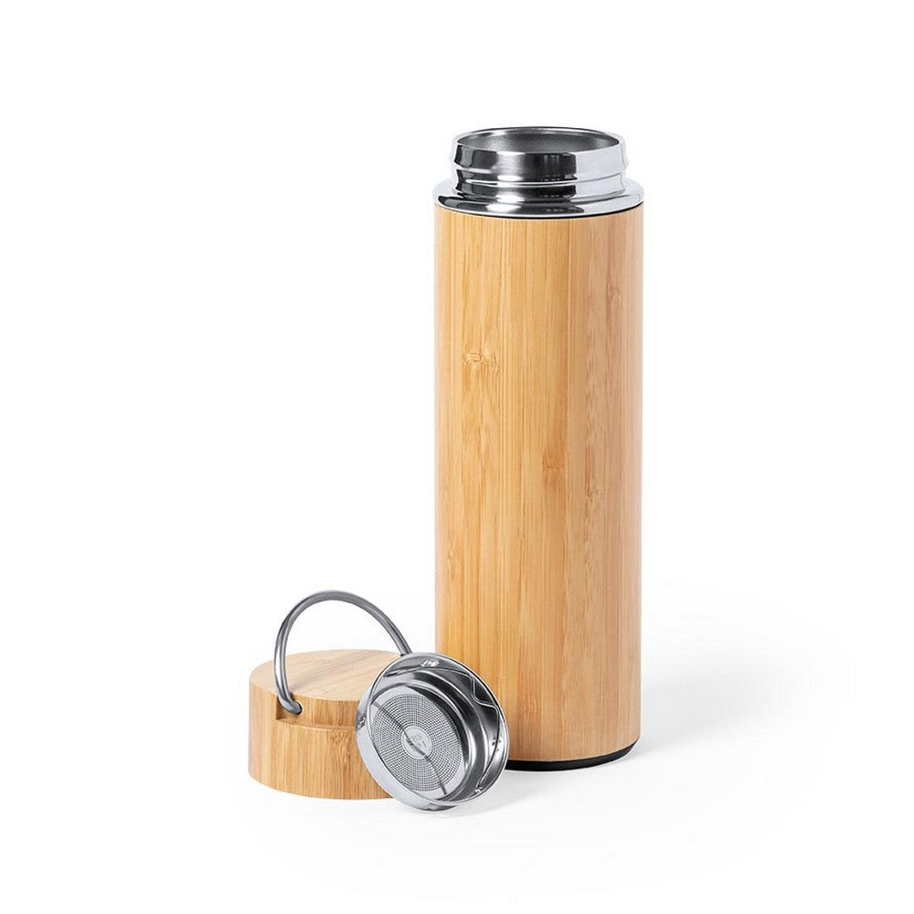 Bambusowy termos 400 ml, posiada sitko zatrzymujące fusy Winners Gadzety