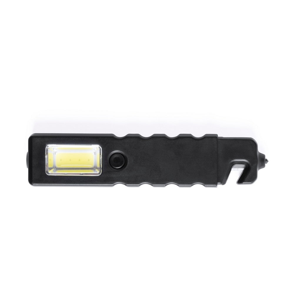Latarka bezpieczeństwa 4 COB i 1 LED, przecinak do pasów, młotek bezpieczeństwa Winners Gadzety