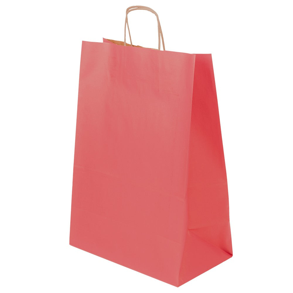 Torba papierowa 305x170x425mm z uchwytem skręcanym CZERWONA Winners Gadzety
