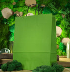 Torba papierowa 240x100x320mm z czarnym uchwytem JASNOZIELONA Winners Gadzety