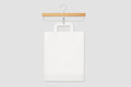Torba papierowa 320x160x430mm z uchwytem płaskim - BIAŁA Winners Gadzety