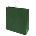 Torba papierowa z uchwytem skręcanym Premium - CIEMNOZIELONA - 350x150x400mm Winners Gadzety