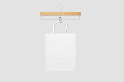 Torba papierowa z uchwytem skręcanym - BIAŁA - 240x100x320mm Winners Gadzety