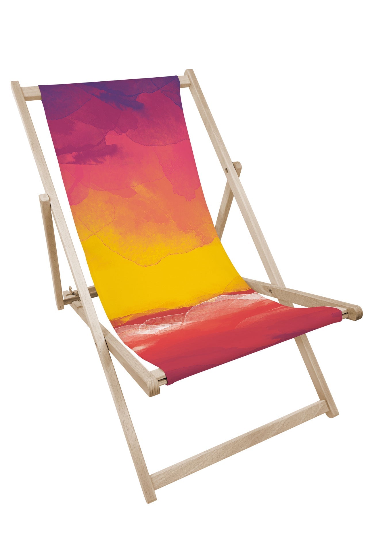 Leżak drewniany z nadrukiem SUNSET Winners Gadzety