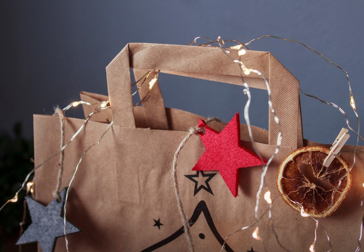 Torba papierowa świąteczna 26x14x32 WESOŁYCH ŚWIĄT Winners Gadzety