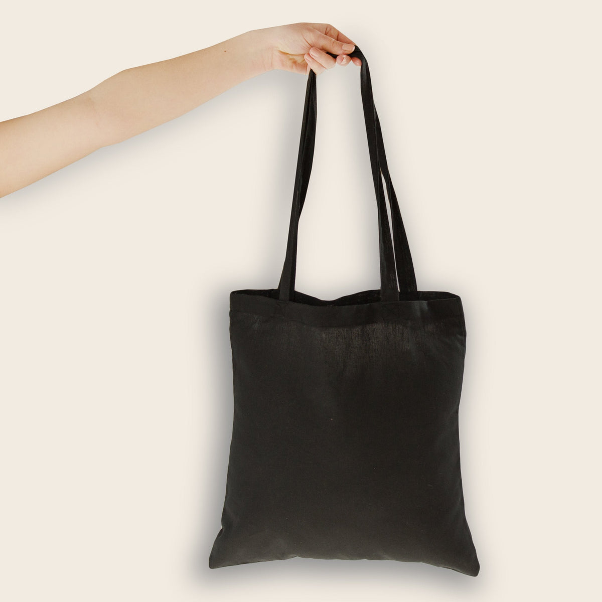 Torba bawełniana CZARNA 38x42 cm Uchwyt: 70 cm Winners Gadzety